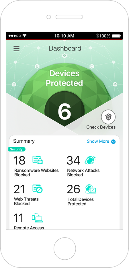 Trend Micro Home Network Security Application sull'immagine del tuo cellulare